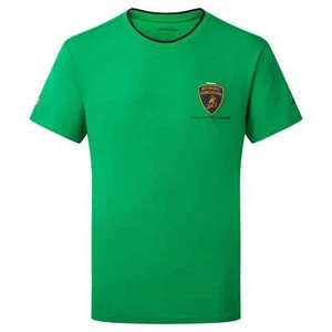 Automobili Lamborghini Squadra Corse Mens Travel Green T-Shirt - Picture 1 of 4