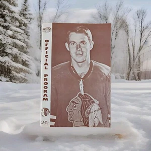 1968 NHL Hockey CHICAGO BLACKHAWKS Gameday Program VS LA KINGS Dave Dryden Cover - Picture 1 of 16