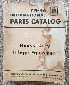International Harvester Parts Catalog TM-4A Heavy-Duty Tillage Equipment - 1970 - Picture 1 of 11