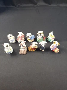 Mary's Moo Moo Cow Figurines lot of 10 - Picture 1 of 4