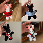 Schöne Cartoon Plüsch Kaninchen tragen Brille Schlüsselanhänger Tier Rucksack Anhänger Geschenke