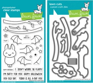 Lawn Fawn Batty For You Clear Stamps & Lawn Cuts Dies Set LF3217 LF3218 - Picture 1 of 7