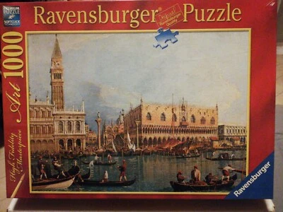 RAVENSBURGER PUZZLE JIGSAW 1000 PEZZI ART VENICE VENEZIA DIPINTO CANALETTO.  - Immagine 1 di 2