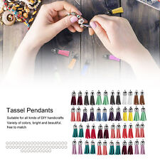 50pcs Tassel Pendants DIY Colorful Pendant For Necklace Bracelet Keychain DXS