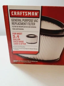 Craftsman General Purpose Vac Replacement Filter - Picture 1 of 7