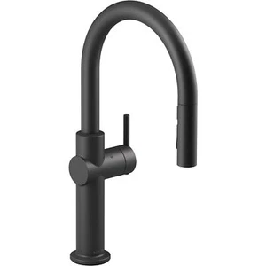 Kohler Crue Touchless 1.5 GPM Single Hole Pull Down Kitchen Faucet, Matte Black - Picture 1 of 5