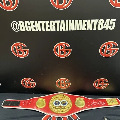 Floyd Mayweather IBF Boxing Championship Belt Adult Size Replica SIGNED BAS COA - Image 1 of 4