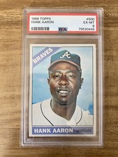 1966 Topps #500 Hank Aaron PSA 6 EX-MT
