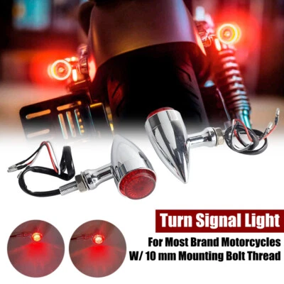 Aluminio 12V Bala LED Señal de Giro Luces Intermitentes Lámpara Universal Foto 1 de 4