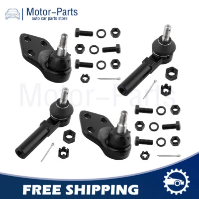 4X Front Lower Ball Joints Outer Tie Rod Ends For Pontiac Bonneville 1987-1999 - Image 1 of 4