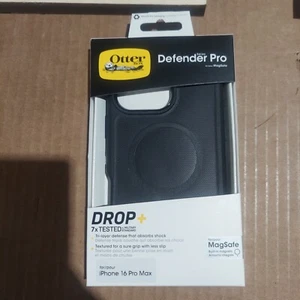 NEW Otterbox Defender Series Pro for Apple iPhone 16 Pro Max MagSafe Case BLACK - Photo 1 sur 2