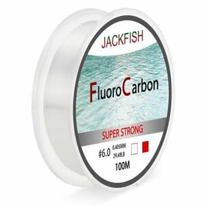 100M Fluorocarbon Fishing Line 5-30LB Super Strong Leader Fluoro Carbon Line