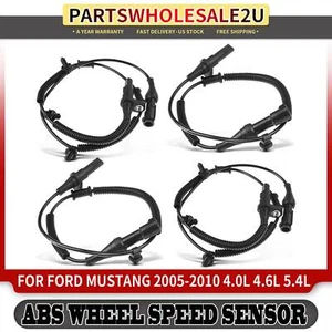4x Front and Rear ABS Wheel Speed Sensor for Ford Mustang 05-10 4.0L 4.6L 5.4L - Picture 1 of 8