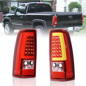 Par de luces traseras LED rojas lámpara de freno para Chevy Silverado 1500 2500 3500 2003-2006 - Imagen 1 de 12