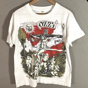 VTG Ozzy Osborne Glow In The Dark Tour Graphic T-shirt Size XL 1990’s  - Bild 1 von 17