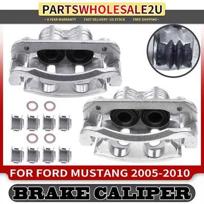 2x Pinzas de freno de disco delanteras con soporte para Ford Mustang 2005-2010 4,0 L 4,6 L Foto 1 de 4