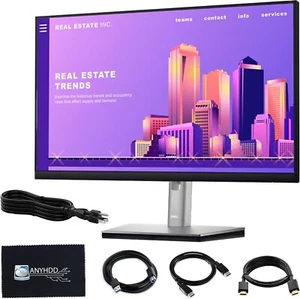 Dell P2422H 24" 16:9 IPS Computer Monitor Screen Bundle with Power Cord + USB 3. - Picture 1 of 8