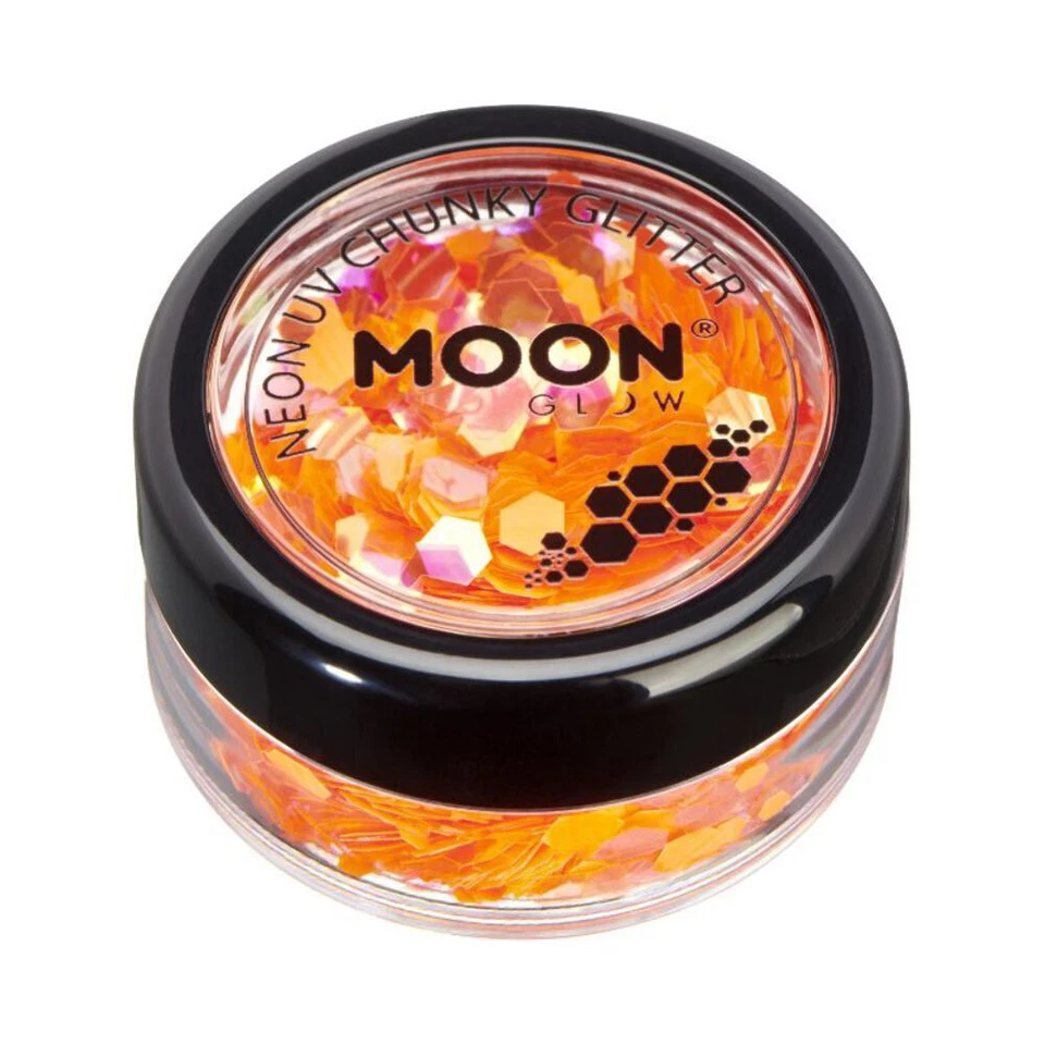 Moon Glow - Neón UV Grueso Brillo Naranja Disfraz Maquillaje Foto 1 de 1