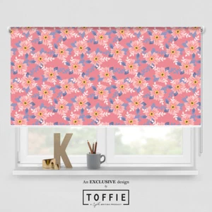 135- Cherry Blossom Flower Pink Roller Blind - various sizes, blackout FREE P&P - Picture 1 of 4