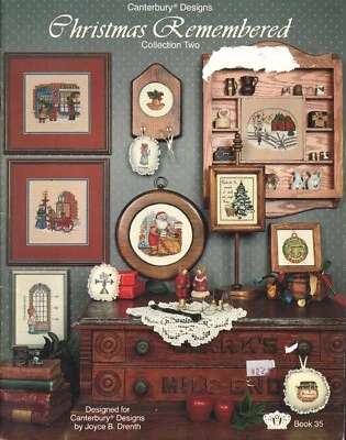 Christmas Remembered Canterbury Designs Counted Cross Stitch Book - Image 1 of 2