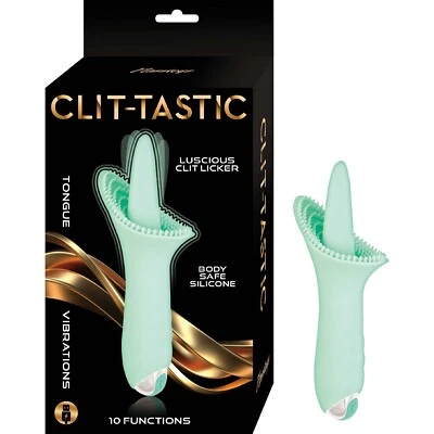 Vibrador de clítoris de silicona recargable Clit-Tastic Luscious Clit Licker - Aqua Foto 1 de 3