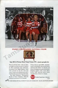 Consola de TV color RCA 1963 vibrante gran anuncio impreso antiguo idea de regalo única (3808) - Imagen 1 de 1