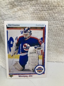 1990-91 Upper Deck All Rookie Team Bob Essensa Winnipeg Jets #337
