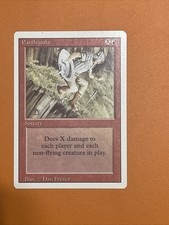 Magic the gathering MTG Earthquake Revised M/NM RARE PERFECT UNPLAYED CONDITION