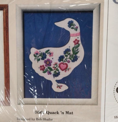 Vintage Creative Circle Embroidery Sampler Kit Floral Goose Cottagecore - Image 1 of 4