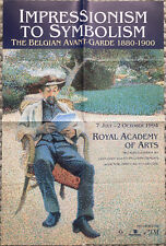 Original Art Exhibition Poster Belgian Impressionism Symbolism Royal Academy