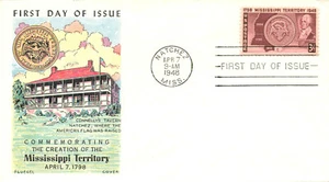 US #955 1948 Creation of The Mississippi Territory Fluegel 1st Day Cover - Picture 1 of 2