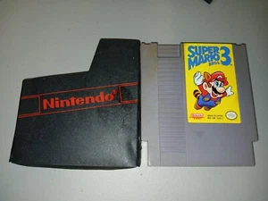 SUPER MARIO BROS 3 (Nintendo 1990) NES Authentic Game Cartridge w/Sleeve TESTED - Picture 1 of 3