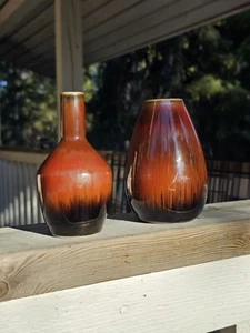 Carl-Harry Stalhane Paar Steinzeug Vase von Rorstrand Schweden 60er Jahre - Bild 1 von 12