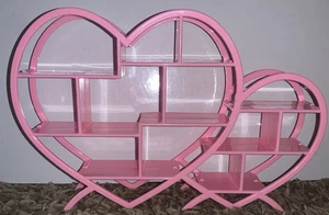 Estante corazón rosa para casa de muñecas Barbie ~ soporte - Imagen 1 de 4