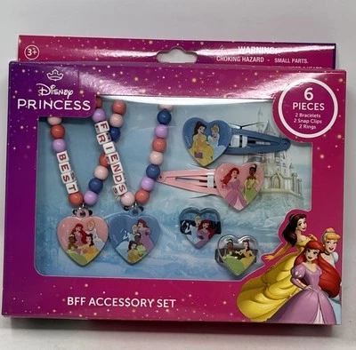 Disney Princesa Niñas BFF Moda Joyería Accesorios para el Cabello Juego de 6 piezas NUEVO Foto 1 de 4