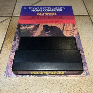 Vintage Alpiner Cartridge and Manual for TI 99/4A Texas Instruments Computers - Picture 1 of 8