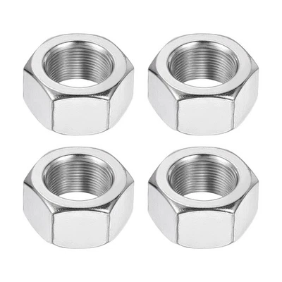 4Stk M18x1 Stahl Sechskantmuttern 27mm / 1.06" Breite 15mm / 0.59" Höhe - Bild 1 von 4