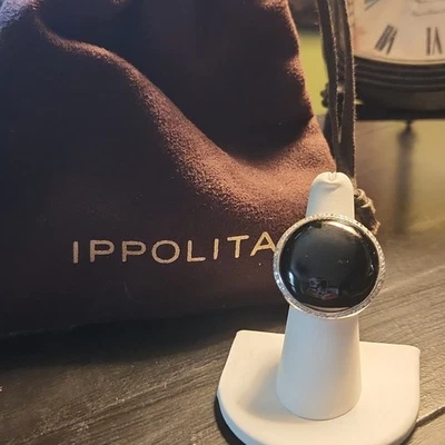 Diamond And Onyx Ippolita Sculpted Round Ring. Luce - Image 1 of 4