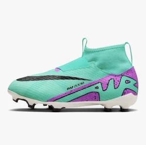Nike Jr. Mercurial Superfly 9 Pro Little Kids 2Y Soccer High Top Hyper Turquoise - Picture 1 of 5