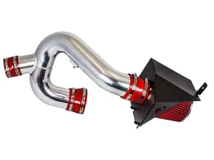 BCP RED 12-14 Ford F150 3.5 V6 EcoBoost Heat Shield Cold Air Intake Kit +Filter - Picture 1 of 5