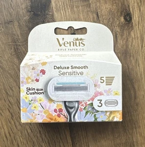 Gillette Venus Deluxe Smooth Sensitive Razor Blades - 3pk - Free Postage - Picture 1 of 2