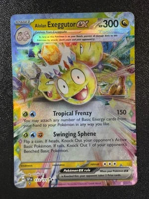 Alolan Exeggutor ex - 133/191 Double Rare SV08: Surging Sparks NM - Image 1 of 2