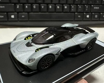 Postercars 1:64 Aston Martin Valkyrie Diecast Model Car Rubber Tires New Card - Image 1 of 4