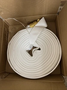 Tubo antincendio forgiato 1,5 x100 NH raccordi in ottone. **NUOVO** SCATOLA APERTA PER FOTO. - Foto 1 di 11