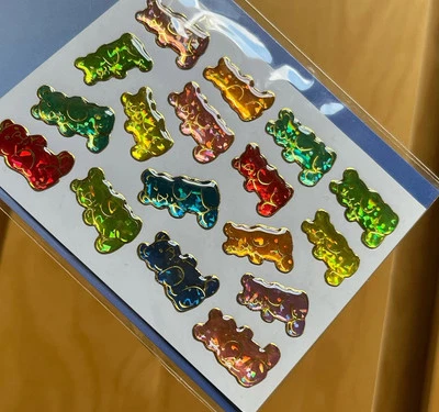 Herma Prismatic Sticker Aufkleber NEU Gummibären Bären Vintage 90er alt - Bild 1 von 4