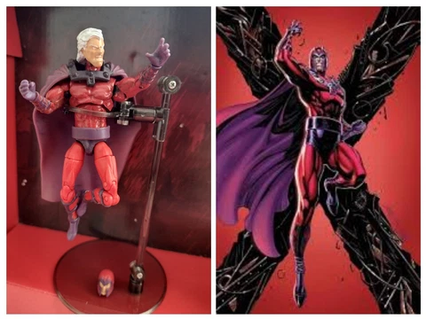 3.75" 1:18 Custom Action Figure Marvel Universe Magneto Two Interchangable X Men Cover