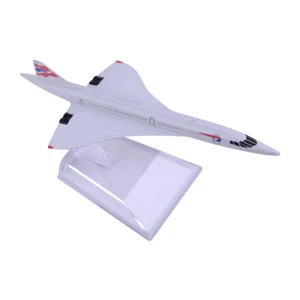 1:400 Airplane Plane Concorde G-BOAC Diecast Airlines Aircraft Model zw - Picture 1 of 4