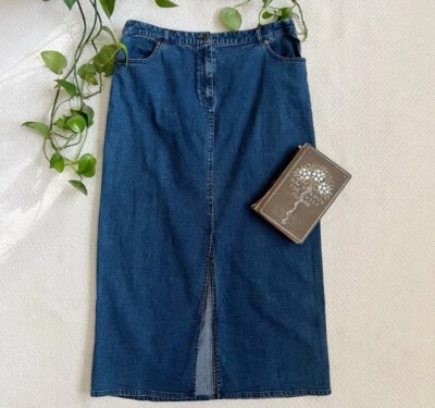 Maxi falda vaquera vintage años 90 Plus 14 Foto 1 de 4