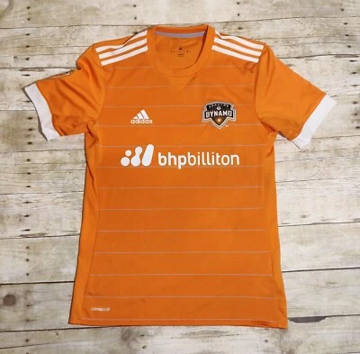Adidas Houston Dynamo Jersey Small Bhpbillton MLS Orange - Image 1 of 3