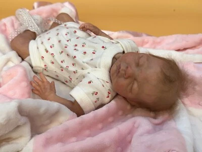 Reborn Micro Preemie Baby Girl Doll Rose Leah Rosebud Sculpt Artist Ginny Westby - Image 1 of 4
